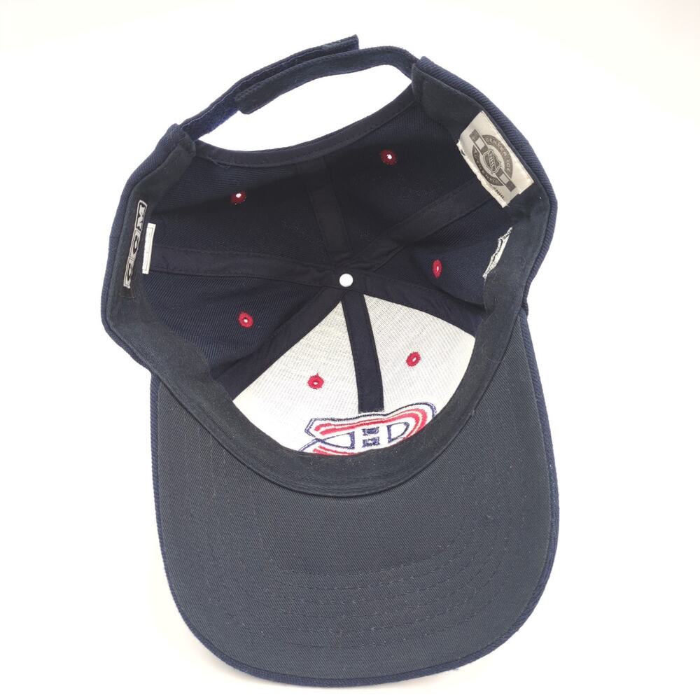 CCM Montreal Canadiens NHL Authentic Adjustable Hat Cap Navy Blue Red Logo Men's - Picture 5 of 6